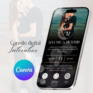Convite digital interativo minimalista tradicional Diy (Com tutorial)