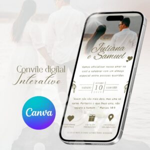 Convite interativo Verde Oliva tradicional Diy (Com tutorial)