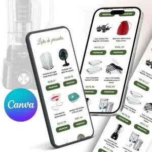Lista de presentes personalizada, edite como quiser (Receba em pix, SEM TAXAS)